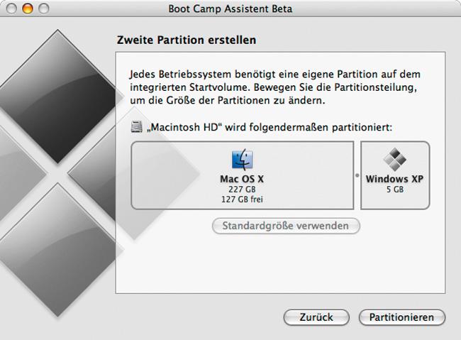 windows partition for mac os x